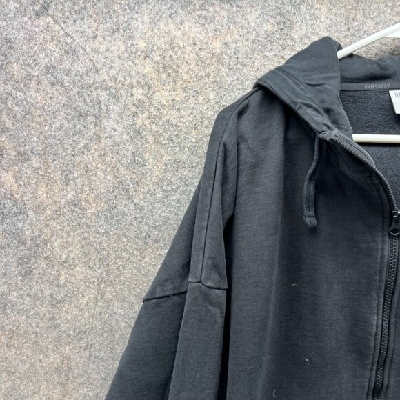 Gymshark Sweater Men Small Adult Black Jacket Hoodie Full Zip Logo Athletic - Picture 9 of 12